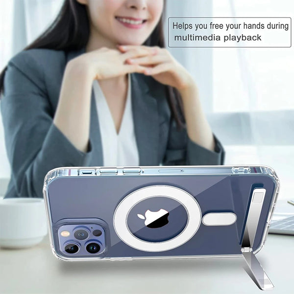 MagKick Clear Kickstand Phone Case