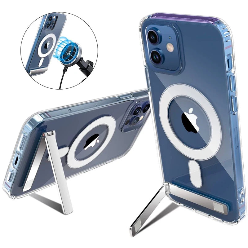 MagKick Clear Kickstand Phone Case
